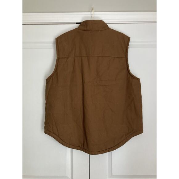 NEW Lee Premium Select Men's Sherpa Lined The Workwear Canvas Vests Tobacco L - Picture 4 of 7